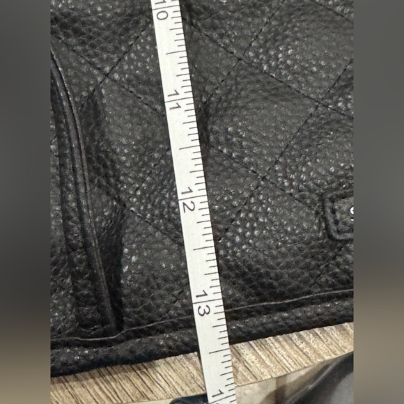 Sephora Black Quilted Cosmetic Bag brush holder faux leather - Picture 6 of 7